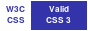 Valid CSS - check this page with the W3C CSS validator